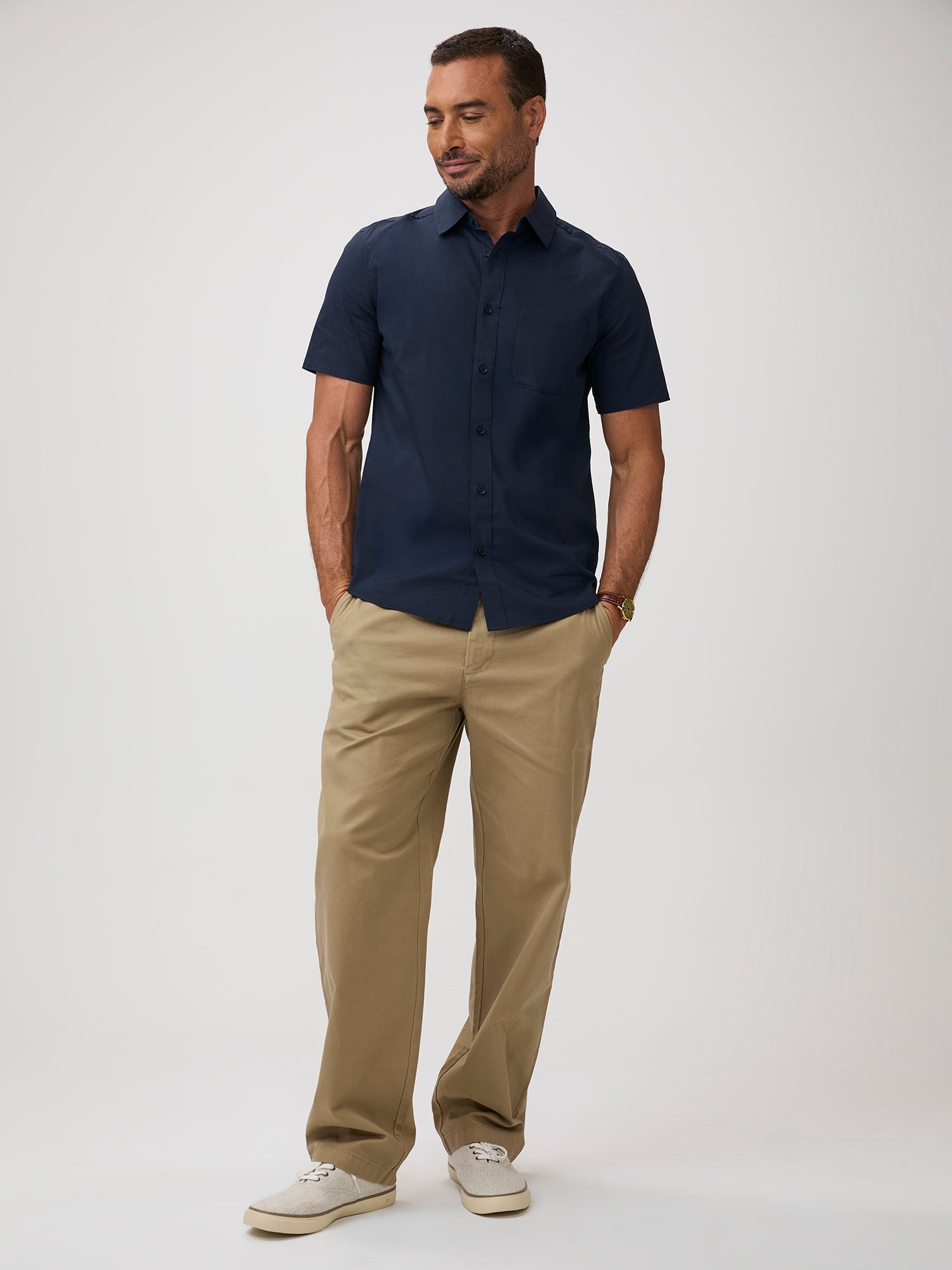 Navy All Day Short Sleeve Shirt