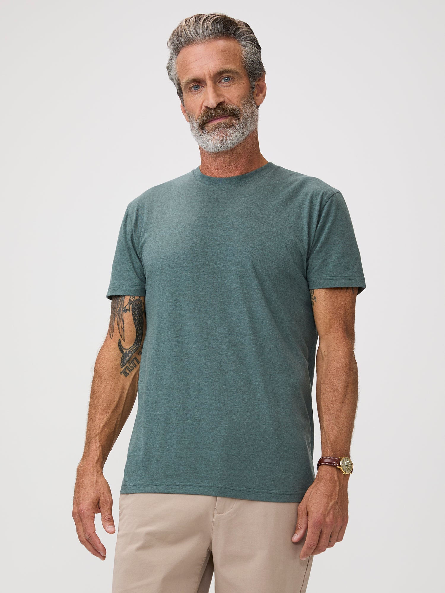 Cross Dye Crew Neck 3-Pack