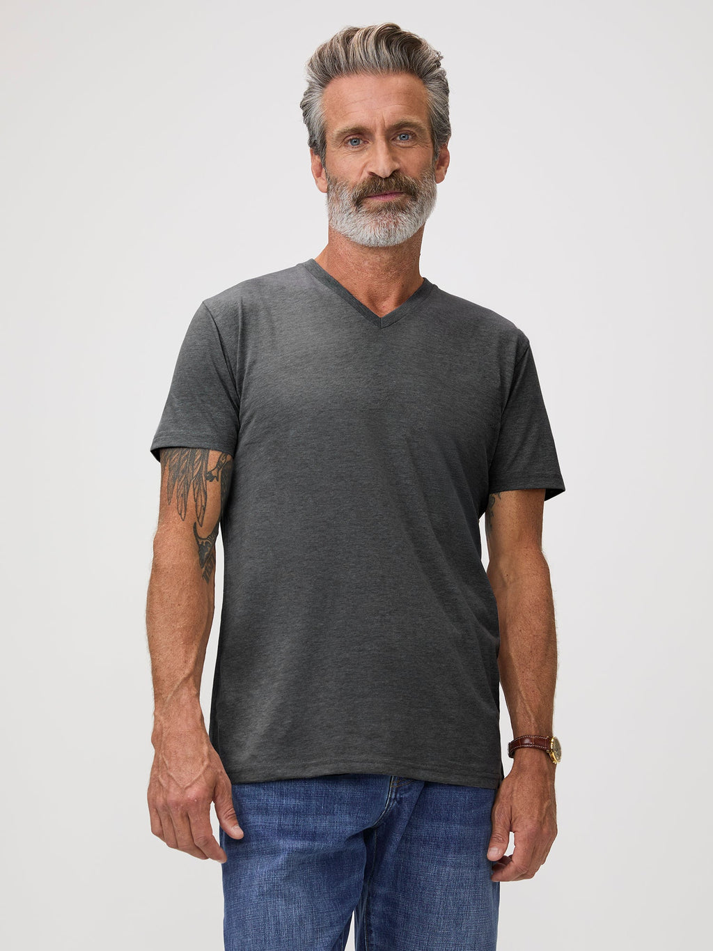 Carbon Grey V-Neck