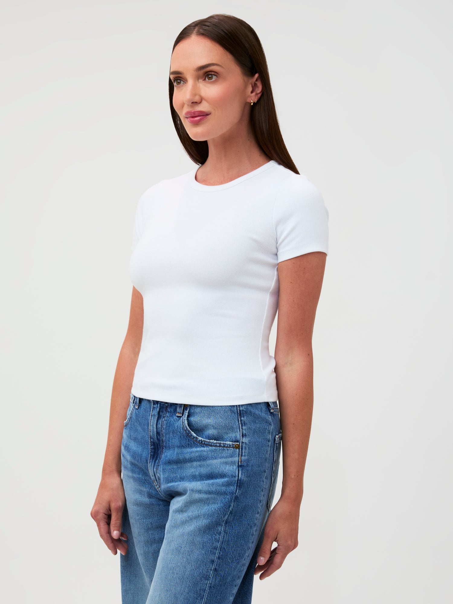 White Ribbed Tee & Tank 2-Pack