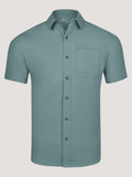Sagebrush Short Sleeve Stretch Button Up