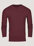 Burgundy Long Sleeve Crew Neck