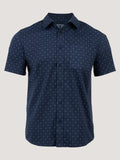 Navy Print All Day Short Sleeve Shirt
