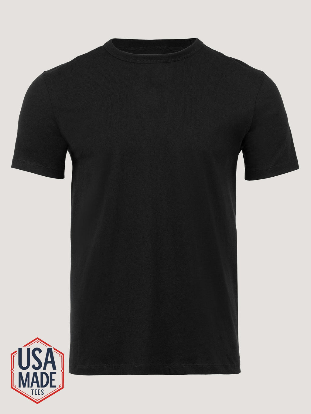 Heritage Black Cotton Crew