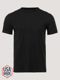 Heritage Black Cotton Crew