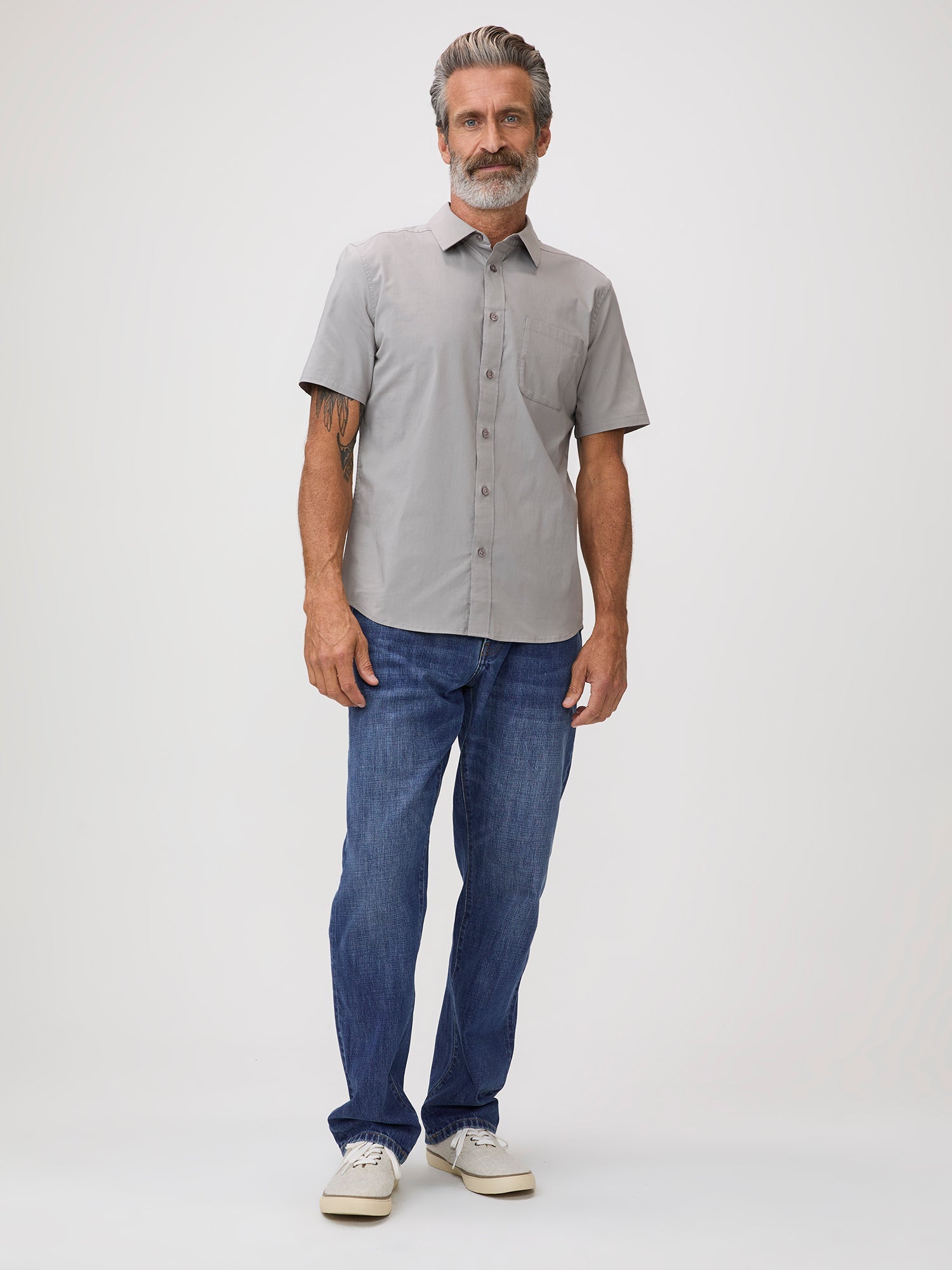 Vintage Grey All Day Short Sleeve Shirt