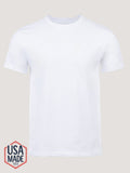 Heritage White Cotton Crew